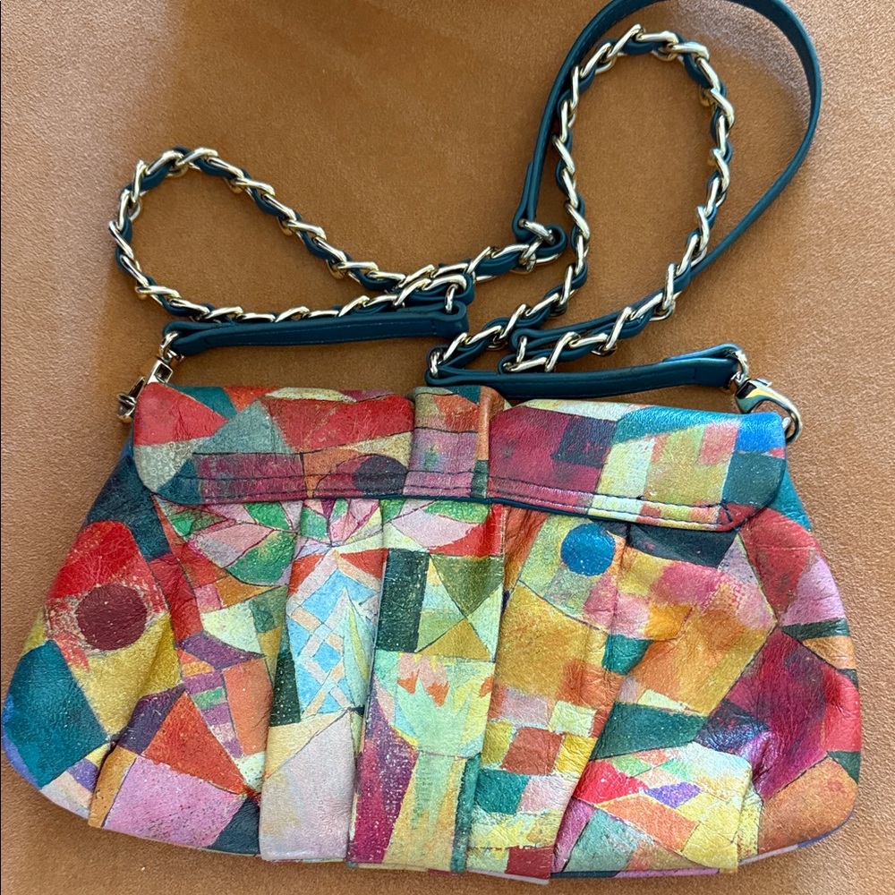 JCON Los Angeles Paul Klee Image Handpainted  Crossbody or Clutch Bag - Picture 2 of 5